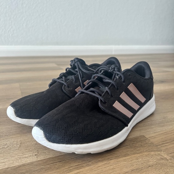 Adidas Cloudfoam Black & Rose Gold Sneakers – Women’s Size 7, Lace – EUC - Picture 5 of 10